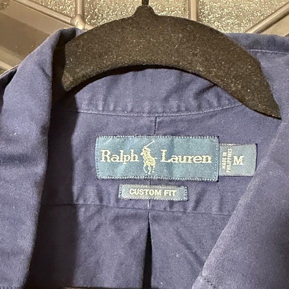 Ralph Lauren Navy Blue Casual Button Down Shirt - Picture 2 of 3